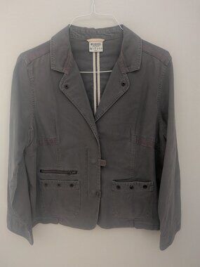 Columbia Women's Gray Military Style Field Jacket Size XL